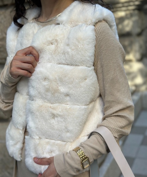 セール】パールファーベスト（ベスト）｜deux amour（ドゥーザムール