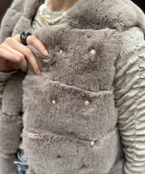 セール】パールファーベスト（ベスト）｜deux amour（ドゥーザムール