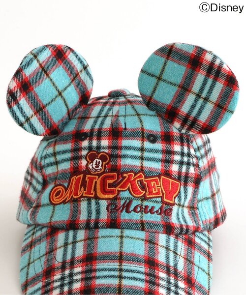 Disney(ディズニー)の「NET別注 ディズニーキャラクター MICKEY耳キャップ(キャップ・キッズ・チェック/ストライプ/ブラック・54/58/50)」の11枚目の写真