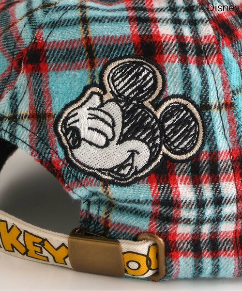 Disney(ディズニー)の「NET別注 ディズニーキャラクター MICKEY耳キャップ(キャップ・キッズ・チェック/ストライプ/ブラック・54/58/50)」の12枚目の写真