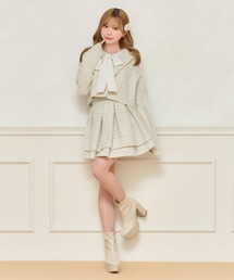 【apres jour×Miridy】ツイードハイウエストフレアスカパン【ZOZOTOWN限定アイテム】