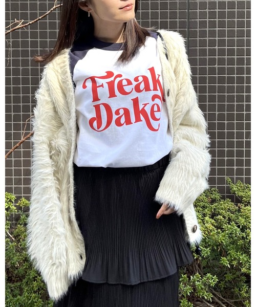 RGY(アールジーワイ)の「【RGY】FREAK DAKE ラグランロンT(CP)(Tシャツ/カットソー・レディース・ネイビー/バーガンディー/ブラック・MEDIUM/X-LARGE/LARGE)」の7枚目の写真