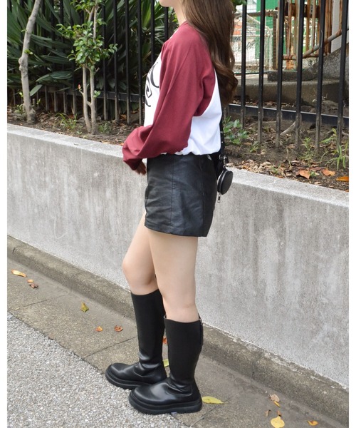 RGY(アールジーワイ)の「【RGY】FREAK DAKE ラグランロンT(CP)(Tシャツ/カットソー・レディース・ネイビー/バーガンディー/ブラック・MEDIUM/X-LARGE/LARGE)」の18枚目の写真