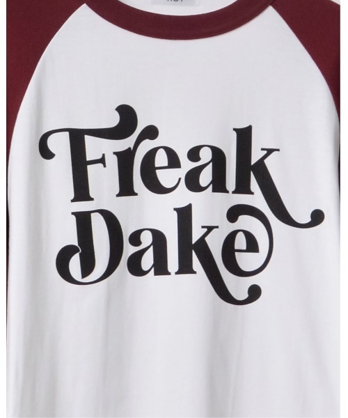 RGY(アールジーワイ)の「【RGY】FREAK DAKE ラグランロンT(CP)(Tシャツ/カットソー・レディース・ネイビー/バーガンディー/ブラック・MEDIUM/X-LARGE/LARGE)」の9枚目の写真