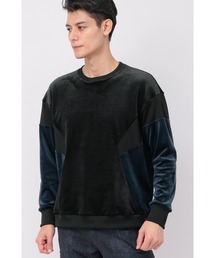 TORNADO MART（トルネードマート）の「TORNADO MART∴ベロアコンビオーバーカットソー（スウェット）」