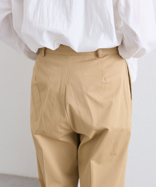w closet(ダブルクローゼット)の「配色ステッチターンバックパンツ(その他パンツ・レディース・チャコールグレー/ピンク/ベージュ・FREE)」の10枚目の写真
