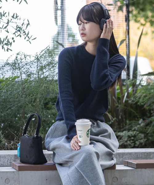 【美品】　BRIEFING 撥水クルーネックニット　ブラック セール】 パネルボーダータートルネックニット （ニット・セーター