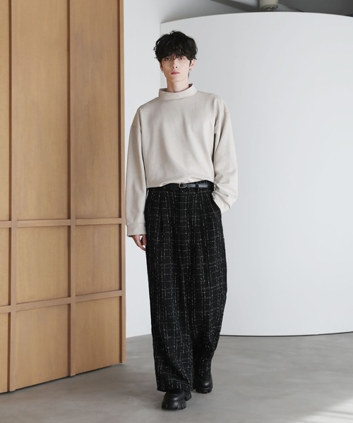 セール】2タックツイードワイドパンツ（その他パンツ）｜ETELIO