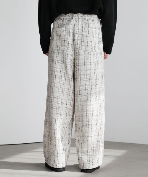 ETELIO（エテリオ）の「2タックツイードワイドパンツ（その他パンツ・メンズ・ホワイト/ブラック・S/M/L）」の13枚目の写真