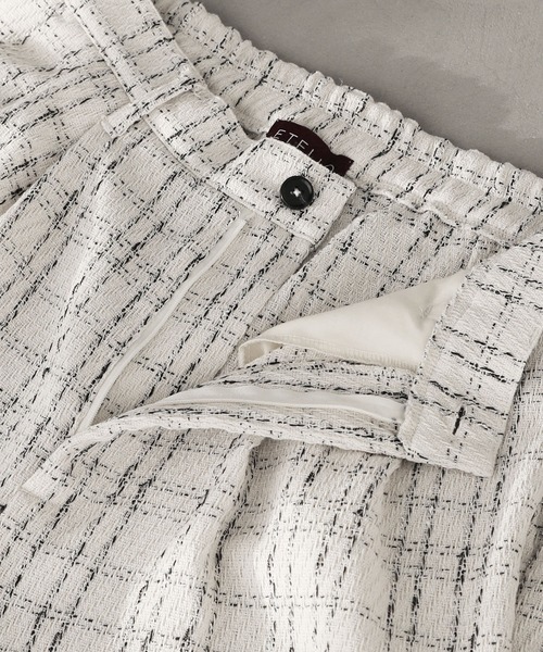 ETELIO（エテリオ）の「2タックツイードワイドパンツ（その他パンツ・メンズ・ホワイト/ブラック・S/M/L）」の14枚目の写真
