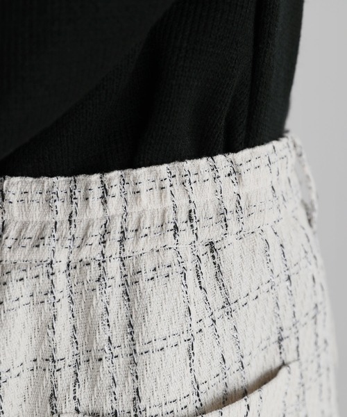 ETELIO（エテリオ）の「2タックツイードワイドパンツ（その他パンツ・メンズ・ホワイト/ブラック・S/M/L）」の18枚目の写真