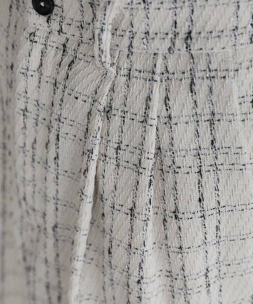 ETELIO（エテリオ）の「2タックツイードワイドパンツ（その他パンツ・メンズ・ホワイト/ブラック・S/M/L）」の19枚目の写真