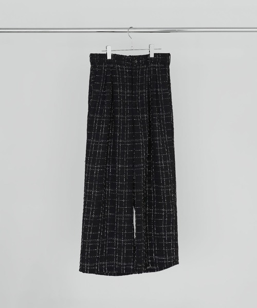 ETELIO（エテリオ）の「2タックツイードワイドパンツ（その他パンツ・メンズ・ホワイト/ブラック・S/M/L）」の10枚目の写真