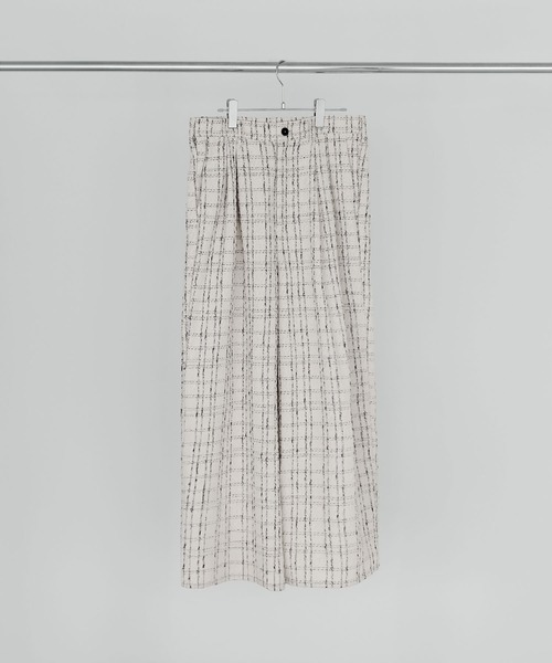 ETELIO（エテリオ）の「2タックツイードワイドパンツ（その他パンツ・メンズ・ホワイト/ブラック・S/M/L）」の9枚目の写真