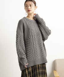 FOUND GOOD | ケーブルパッチワークニット(ニット/セーター)