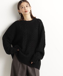 FOUND GOOD | ケーブルパッチワークニット(ニット/セーター)