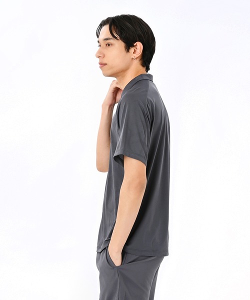 NEW BALANCE（ニューバランス）の「Black Out ジャガードメッシュニットポロシャツ（ポロシャツ・メンズ・ベージュ/ブラック/チャコールグレー・LARGE/MEDIUM/SMALL）」の10枚目の写真