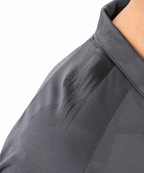 NEW BALANCE（ニューバランス）の「Black Out ジャガードメッシュニットポロシャツ（ポロシャツ・メンズ・ベージュ/ブラック/チャコールグレー・LARGE/MEDIUM/SMALL）」の13枚目の写真