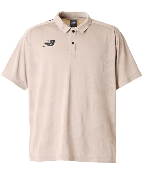 NEW BALANCE（ニューバランス）の「Black Out ジャガードメッシュニットポロシャツ（ポロシャツ・メンズ・ベージュ/ブラック/チャコールグレー・LARGE/MEDIUM/SMALL）」の20枚目の写真