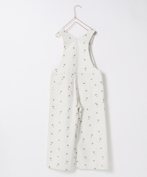 LOWRYS FARM(ローリーズファーム)の「フラワーオーバーオール 260005(サロペット/オーバーオール・キッズ・オフホワイト・150cm/140cm/130cm/120cm/110cm)」の6枚目の写真