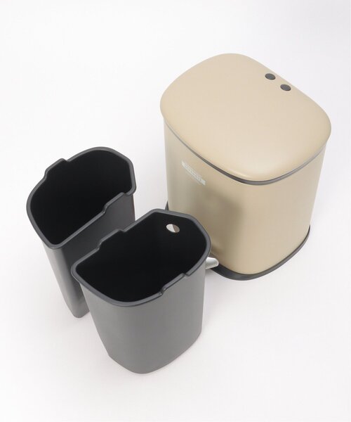 notch.(ノッチ)の「セパレ・ペダルビン 2分別ゴミ箱 5L(ダストボックス・レディース・オフホワイト/ベージュ/グリーン・ONESIZE)」の11枚目の写真
