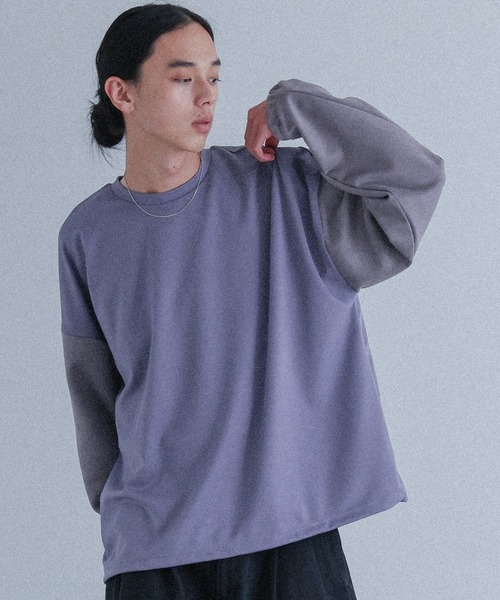 MDR（エムディアール）の「ポンチ袖スウェードプルオーバー（Tシャツ/カットソー・メンズ・ブラック/ブルー・M/L）」の20枚目の写真