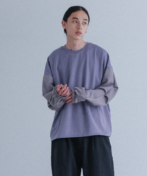 MDR（エムディアール）の「ポンチ袖スウェードプルオーバー（Tシャツ/カットソー・メンズ・ブラック/ブルー・M/L）」の19枚目の写真