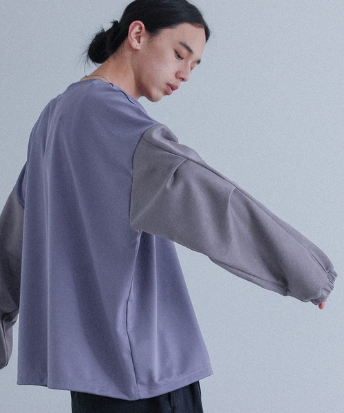 MDR（エムディアール）の「ポンチ袖スウェードプルオーバー（Tシャツ/カットソー・メンズ・ブラック/ブルー・M/L）」の18枚目の写真