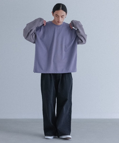 MDR（エムディアール）の「ポンチ袖スウェードプルオーバー（Tシャツ/カットソー・メンズ・ブラック/ブルー・M/L）」の17枚目の写真