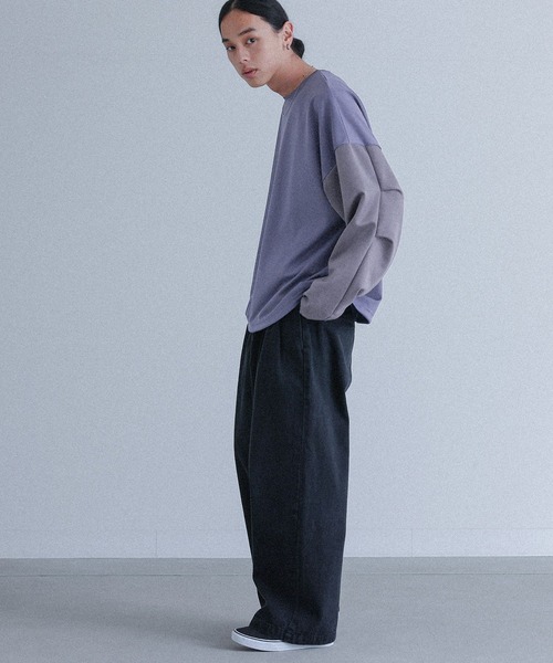 MDR（エムディアール）の「ポンチ袖スウェードプルオーバー（Tシャツ/カットソー・メンズ・ブラック/ブルー・M/L）」の16枚目の写真