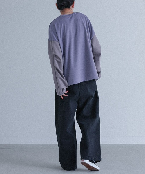 MDR（エムディアール）の「ポンチ袖スウェードプルオーバー（Tシャツ/カットソー・メンズ・ブラック/ブルー・M/L）」の15枚目の写真
