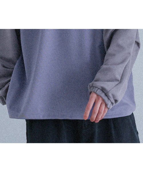 MDR（エムディアール）の「ポンチ袖スウェードプルオーバー（Tシャツ/カットソー・メンズ・ブラック/ブルー・M/L）」の13枚目の写真