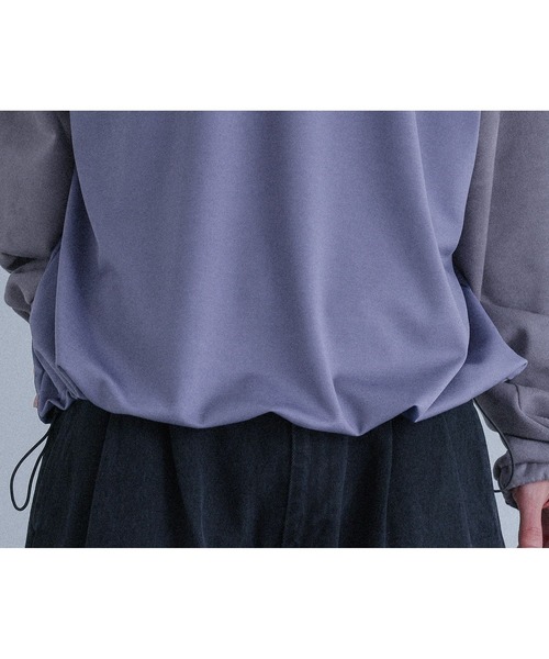 MDR（エムディアール）の「ポンチ袖スウェードプルオーバー（Tシャツ/カットソー・メンズ・ブラック/ブルー・M/L）」の12枚目の写真