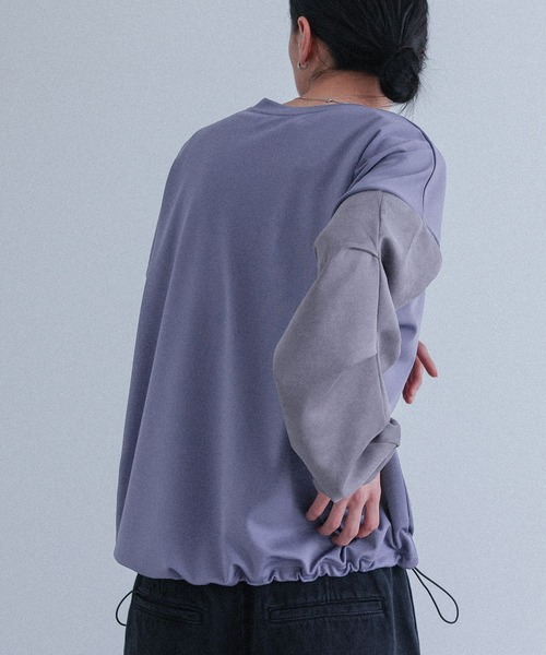 MDR（エムディアール）の「ポンチ袖スウェードプルオーバー（Tシャツ/カットソー・メンズ・ブラック/ブルー・M/L）」の21枚目の写真