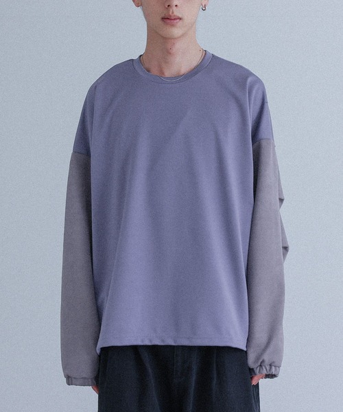 ポンチ袖スウェードプルオーバー』（Tシャツ/カットソー）｜MDR