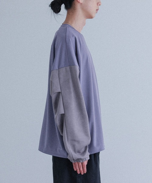 MDR（エムディアール）の「ポンチ袖スウェードプルオーバー（Tシャツ/カットソー・メンズ・ブラック/ブルー・M/L）」の10枚目の写真