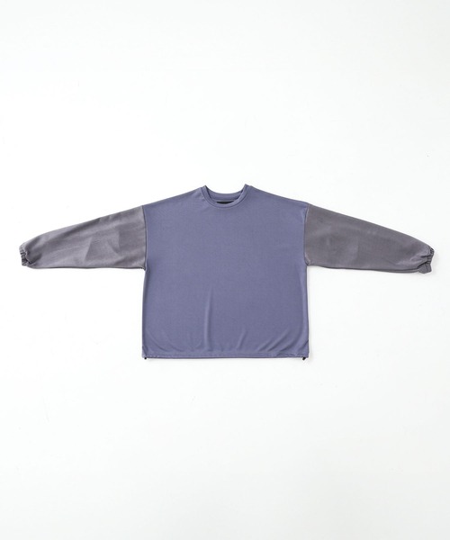 MDR（エムディアール）の「ポンチ袖スウェードプルオーバー（Tシャツ/カットソー・メンズ・ブラック/ブルー・M/L）」の8枚目の写真