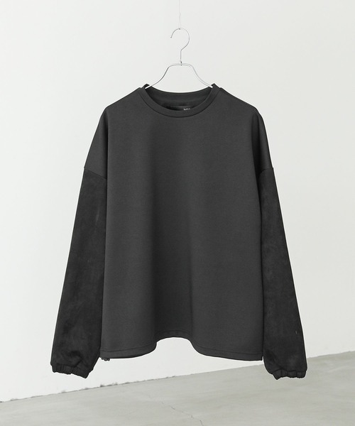 MDR（エムディアール）の「ポンチ袖スウェードプルオーバー（Tシャツ/カットソー・メンズ・ブラック/ブルー・M/L）」の4枚目の写真