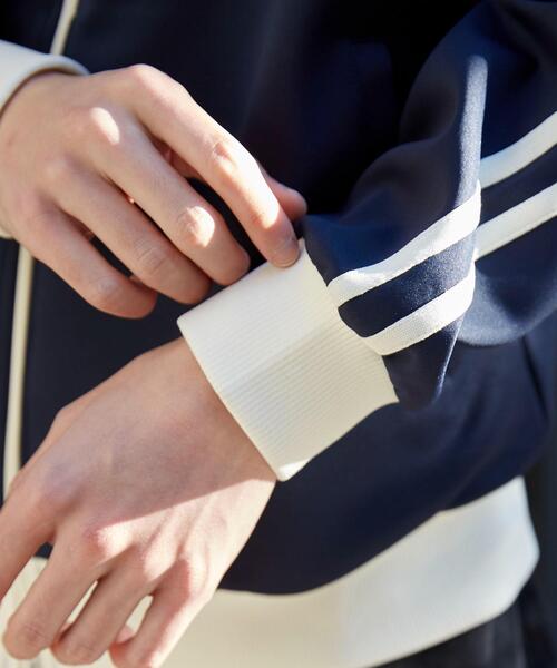 WEGO（ウィゴー）の「WEGO/ライントラックジャケット（ジャージ・メンズ・ベージュ/ホワイト/ブルー/ネイビー・SMALL/LARGE/MEDIUM）」の8枚目の写真