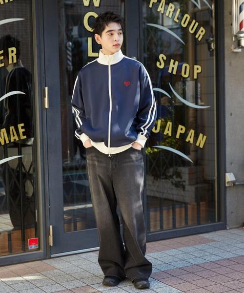 WEGO（ウィゴー）の「WEGO/ライントラックジャケット（ジャージ・メンズ・ベージュ/ホワイト/ブルー/ネイビー・SMALL/LARGE/MEDIUM）」の18枚目の写真