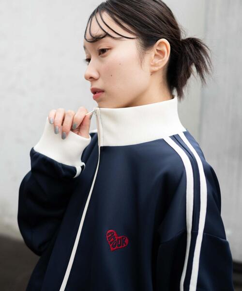 WEGO（ウィゴー）の「WEGO/ライントラックジャケット（ジャージ・メンズ・ベージュ/ホワイト/ブルー/ネイビー・SMALL/LARGE/MEDIUM）」の20枚目の写真