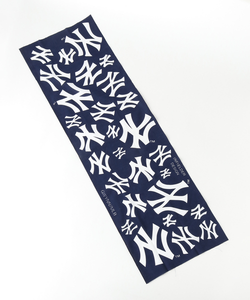 INFIELDER DESIGN（インフィールダーデザイン）の「INFIELDER DESIGN / インフィールダーデザイン MLB ロゴストール（ストール/ショール・メンズ・ネイビー/ブルー系その他/ホワイト・FREE）」の9枚目の写真