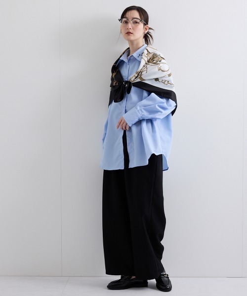 ENIM BY VICKY（エニムバイビッキー）の「【ENIM BY VICKY】ヘザーエステルツイルドレープパンツ《手洗い可能》（その他パンツ・レディース・ベージュ/ブラック・M）」の12枚目の写真