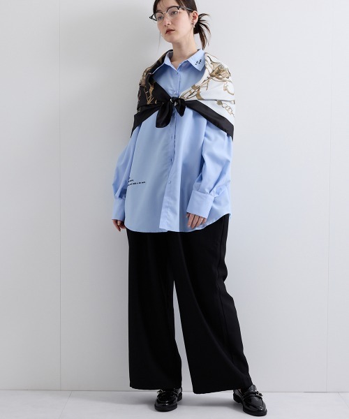 ENIM BY VICKY（エニムバイビッキー）の「【ENIM BY VICKY】ヘザーエステルツイルドレープパンツ《手洗い可能》（その他パンツ・レディース・ベージュ/ブラック・M）」の14枚目の写真