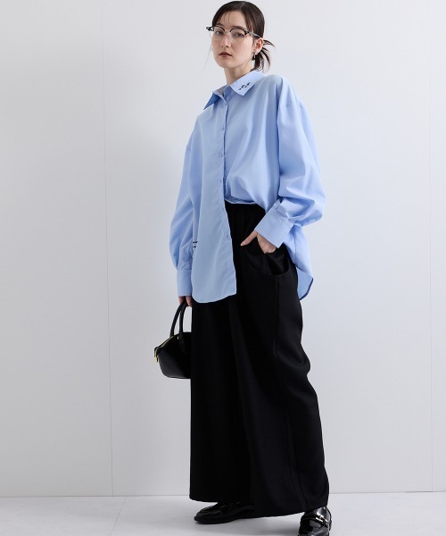 ENIM BY VICKY（エニムバイビッキー）の「【ENIM BY VICKY】ヘザーエステルツイルドレープパンツ《手洗い可能》（その他パンツ・レディース・ベージュ/ブラック・M）」の22枚目の写真