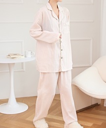 LANVIN ピンク ストライプ パジャマ M LANVIN ピンク ストライプ パジャマ M