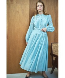 Isabel Lace Belted Dress ケミカルレーススウィッチングドレス