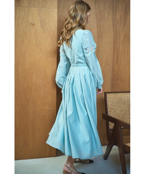 最新発見 Bibi Lace-trimmed dress 切り替えレースドレス（ワンピース ワンピース