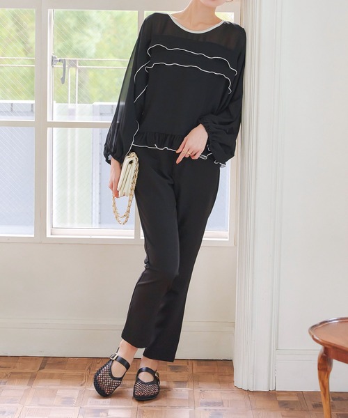 KOBE LETTUCE（コウベレタス）の「メッシュフラットパンプス（パンプス・レディース・シルバー/ブラック・L/LL/M/S）」の3枚目の写真