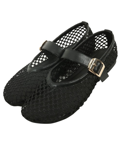 KOBE LETTUCE（コウベレタス）の「メッシュフラットパンプス（パンプス・レディース・シルバー/ブラック・L/LL/M/S）」の9枚目の写真